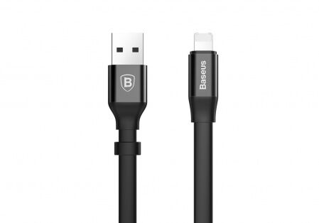 Кабель USB BASEUS Two-in-one Portable, USB - MicroUSBLightning, 2А, 23 см, черный - 3