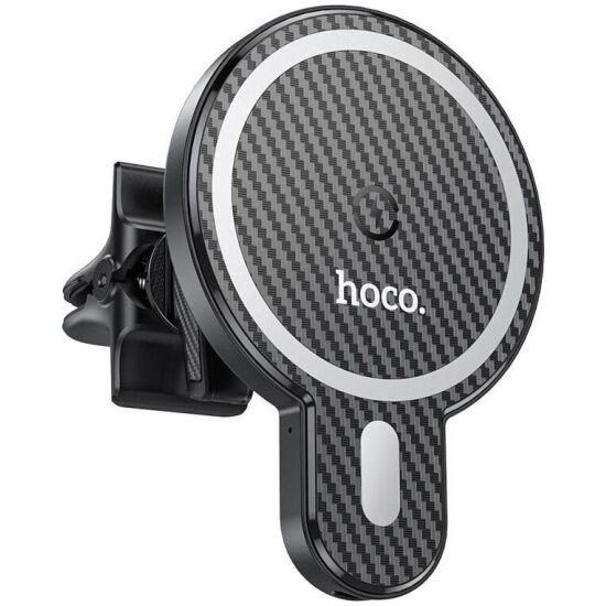 Автомобильное беспроводное зарядное устройство Hoco CA85 Ultra-Fast черный - 1