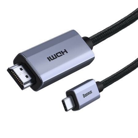 Кабель HDMI BASEUS High Definition Series Graphene, Type-C - HDMI 4K, 1 м, черный - 3