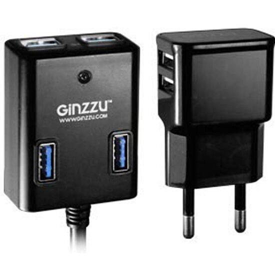USB хаб GINZZU GR-384UAB - 3