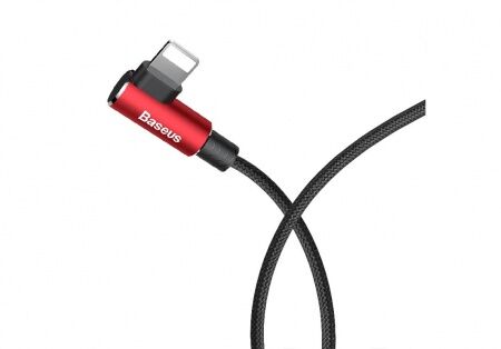 Кабель USB BASEUS MVP Elbow Type, USB - Lightning, 2А, 1 м, красный, угловой - 3