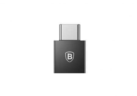 Переходник BASEUS Exquisite OTG, Type-C - USB, 2.4А, черный, OTG - 1