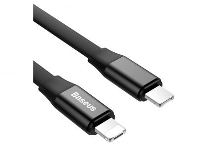 Кабель USB BASEUS Two-in-one Portable, USB - MicroUSBLightning, 2А, 23 см, черный - 2