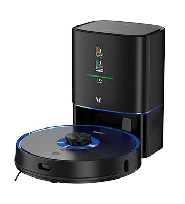 Робот-пылесос с базой самоочистки Viomi Vacuum cleaning Robot S9 UV (Black) RU 