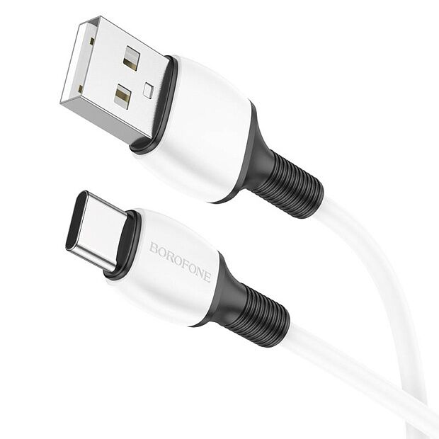 USB кабель BOROFONE BX84 Rise Type-C, 2,4A, 1м, PVC (белый) - 1