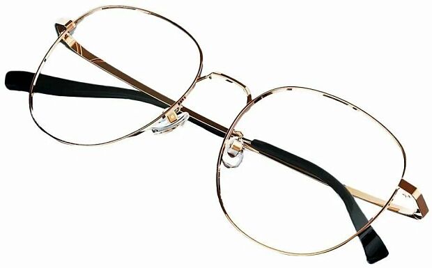 Компьютерные очки Mijia Anti-Blu-ray Glasses Titanium Lightweight (HMJ06LM) золотые - 1