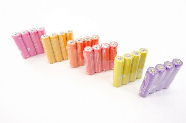 Батарейки алкалиновые ZMI Rainbow Zi7 типа AAA (уп. 4 шт) (Yellow) - 5