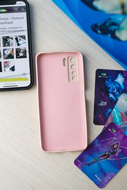 Чехол-накладка More choice FLEX для Huawei Honor 30S-4G/Nova 7SE (2020) розовый - 3