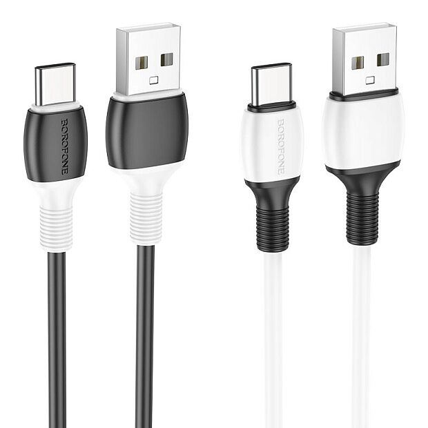 USB кабель BOROFONE BX84 Rise Type-C, 2,4A, 1м, PVC (белый) - 2