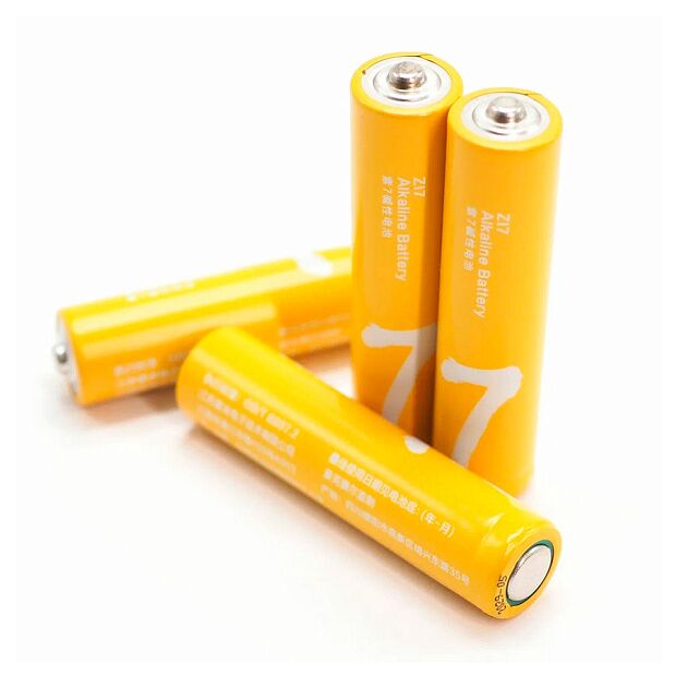 Батарейки алкалиновые ZMI Rainbow Zi7 типа AAA (уп. 4 шт) (Yellow) - 3