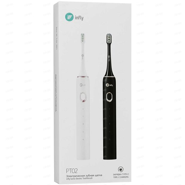 Электрическая зубная щетка Infly Electric Toothbrush PT02 (в дорожном футляре) (White) RU - 3
