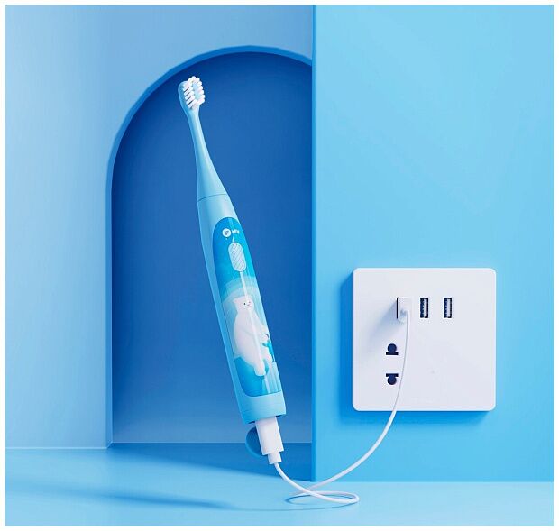 Электрическая зубная щетка inFly Kids Electric Toothbrush T04B (Blue) RU - 7