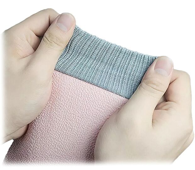 Рукавица для мытья тела Mijia Youpin Qualitell, pink/gray - 4
