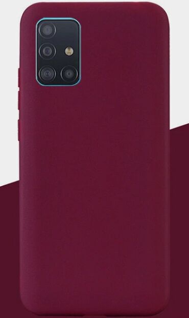 Чехол-накладка More choice FLEX для Samsung A71 (2020) вишневый - 2