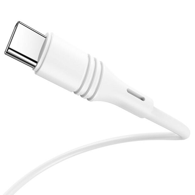 USB кабель BOROFONE BX43 CoolJoy Type-C, 1м, 3A, PVC (белый) - 4