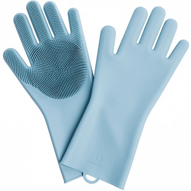 Силиконовые перчатки Xiaomi Silicone Cleaning Glove (Blue) - 1