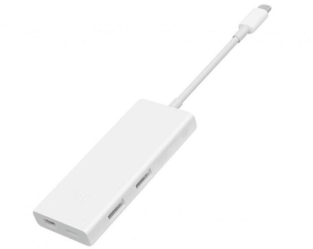 Адаптер Mijia Type-C to USB-A And USB-C And Mini Display Port Converter (White/Белый) - 6