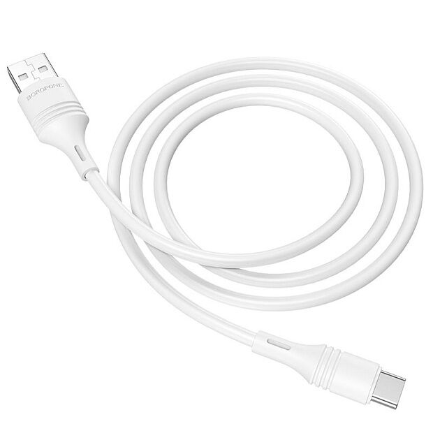 USB кабель BOROFONE BX43 CoolJoy Type-C, 1м, 3A, PVC (белый) - 9