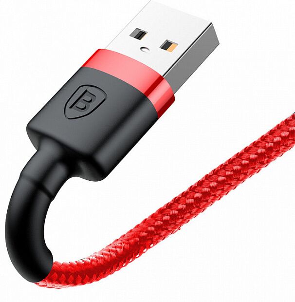 Кабель USB BASEUS Cafule, USB - Lightning, 2.4А, 1 м, красныйкрасный - 5