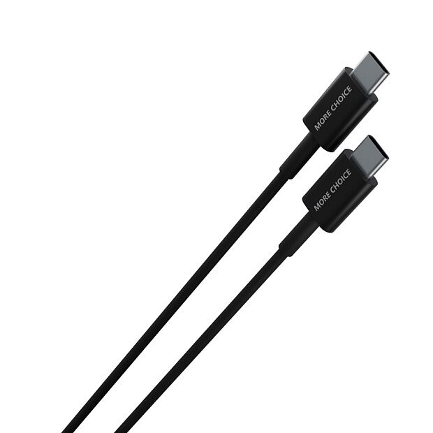 Дата-кабель Smart USB 3.0A PD 60W быстрая зарядка для Type-C Type-C More choice K71Sa TPE 2м Черный - 2