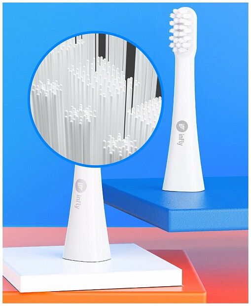 Электрическая зубная щетка inFly Electric Toothbrush T03S (с футляром) (White) RU - 5