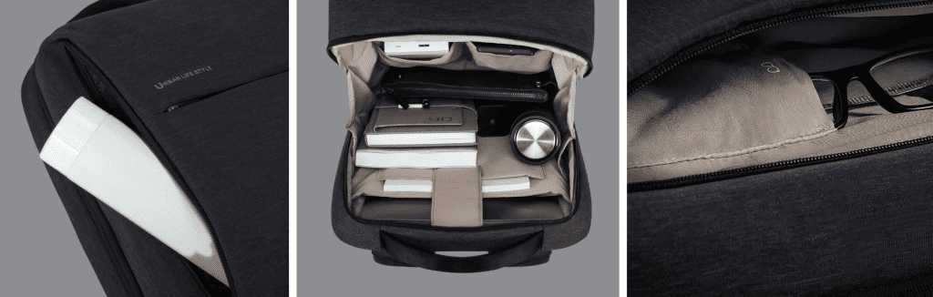 Отсеки рюкзака Xiaomi City Backpack 2
