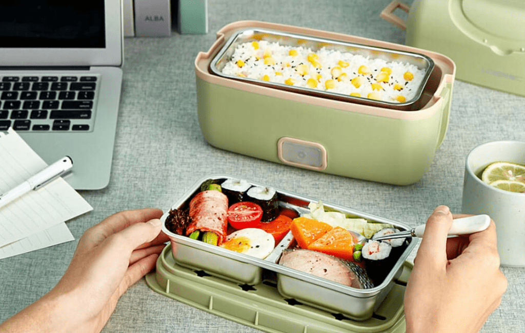 Двухуровневая система ланч-бокса Xiaomi Liren Portable Cooking Electric Lunch Box FH-18