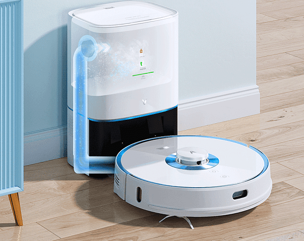 Робот-пылесос с базой самоочистки Viomi S9 UV (V-RVCLMD28D) RU (White) - 4