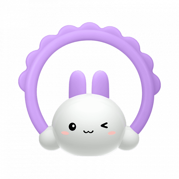 2 в 1 (прорезыватель для зубов и ночник) Qimeng Smart Sleeping Rabbit (Purple/Фиолетовый) 
